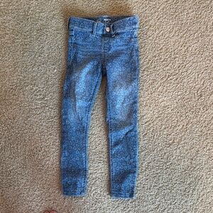 Kids Blue Patterned Jeans